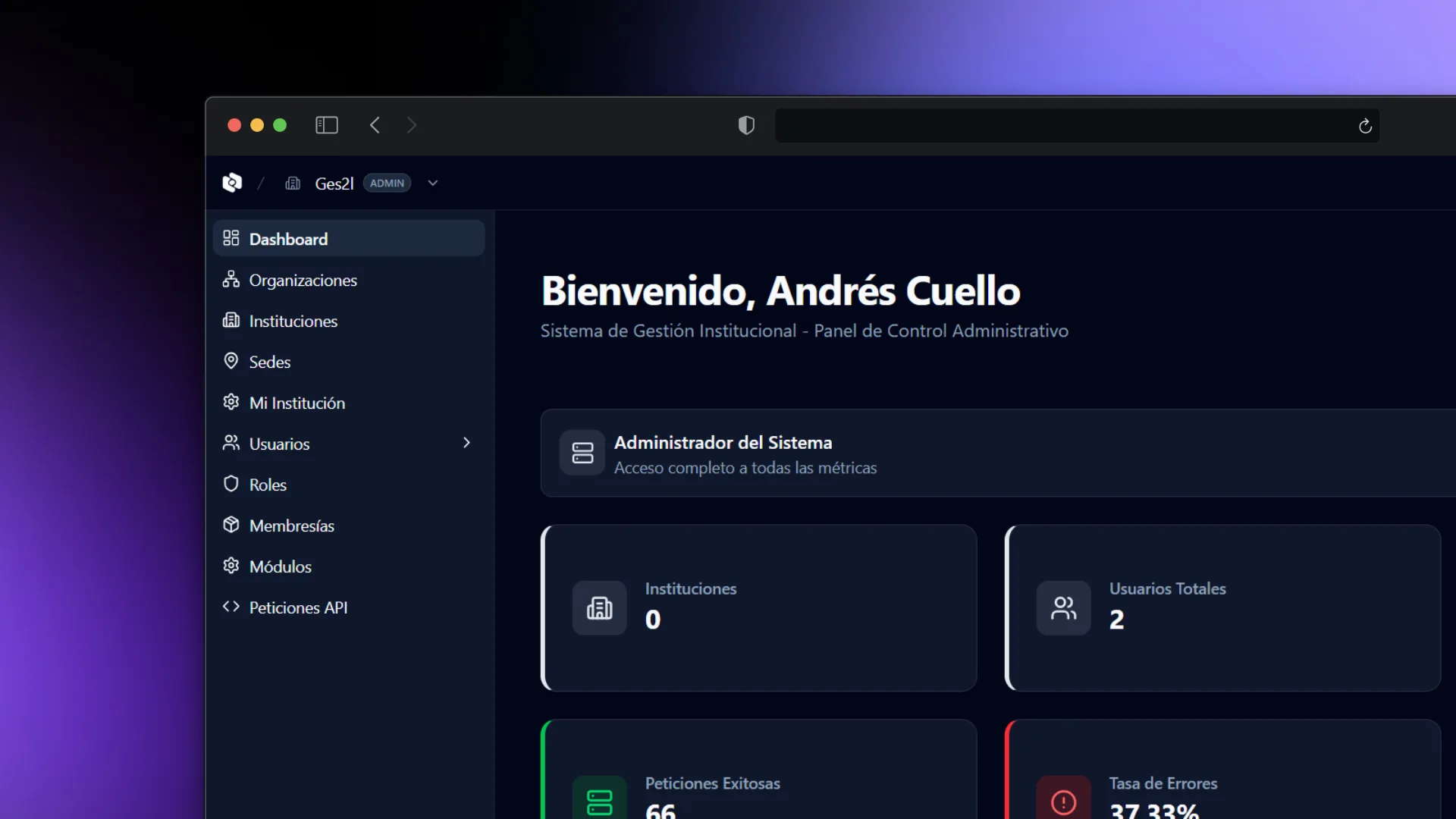 Ges2l — Multi-tenant Modular ERP Ecosystem